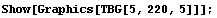 Show[Graphics[TBG[5, 220, 5]]] ;