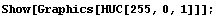 Show[Graphics[HUC[255, 0, 1]]] ;