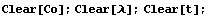 Clear[Co] ; Clear[] ; Clear[t] ;