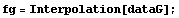 fg = Interpolation[dataG] ;