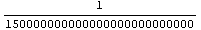 1/150000000000000000000000000