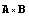 A x B