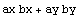 ax bx + ay by