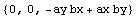 {0, 0, -ay bx + ax by}
