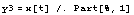 y3 = x[t] /. Part[%, 1]