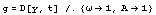 g = D[y, t] /.{ -> 1, A -> 1}