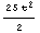 (25 t^2)/2
