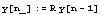 y[n_] := R y[n - 1]