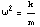 ^2 = k/m