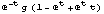 E^(-t) g (1 - E^t + E^t t)