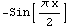 -Sin[( x)/2]
